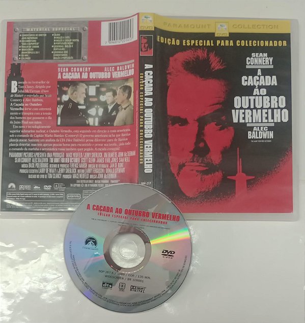 Dvd a Caçada ao Outubro Vermelho Editora John Mctiernan [usado]