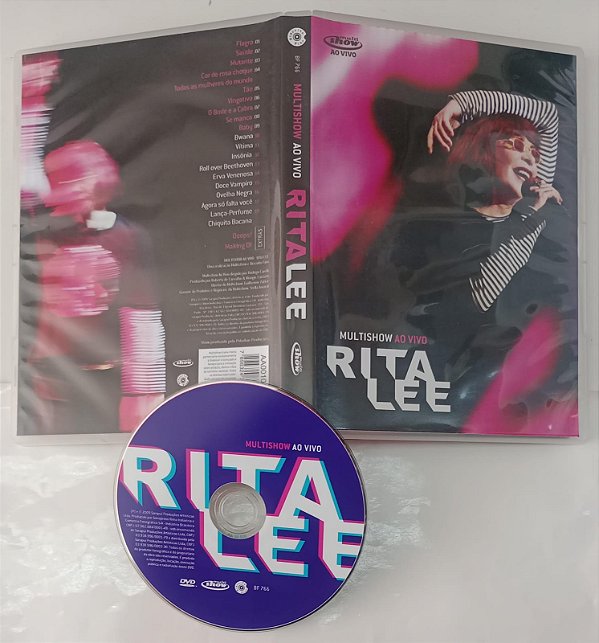Dvd Rita Lee - Multishow ao Vivo Editora Rodrigo Carelli e Guilherme Zattar [usado]
