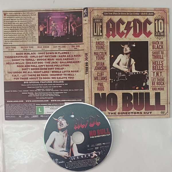 Dvd Ac/dc - no Bull (the Directors Cut) Editora [usado]
