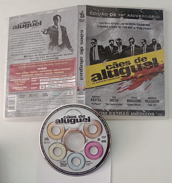 Dvd Cães de Aluguel (edição de 15° Aniversário) Editora Quentin Tarantino [usado]