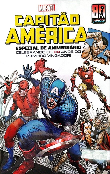 Gibi Capitão América 80 Anos Autor (2021) [seminovo]