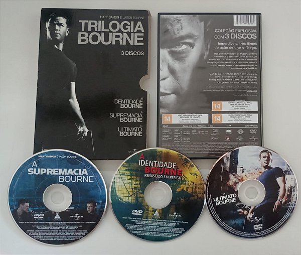 Dvd Trilogia Bourne (3 Discos) Editora Universal [usado]