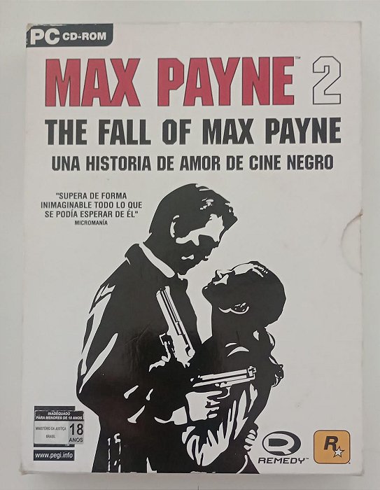 Dvd Max Payne 2 [jogo Pc - 3 Cds] Editora Remedy [usado]