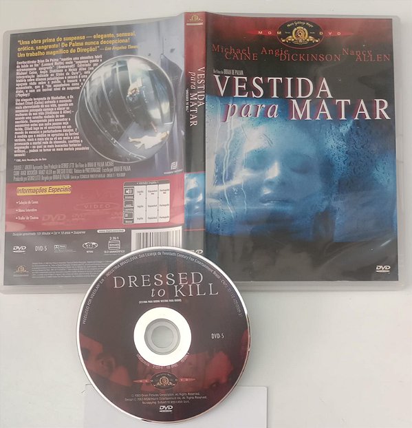 Dvd Vestida para Matar Editora Brian de Palma [usado]