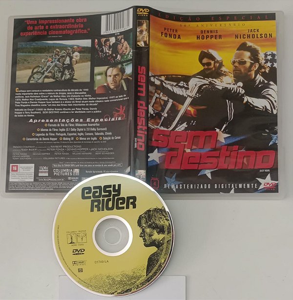 Dvd sem Destino (edição Especial - 30ª Aniversário) Editora Dennis Hopper [usado]