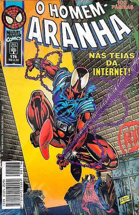 Gibi o Homem-aranha #176 - Formatinho Autor (1998) [usado]
