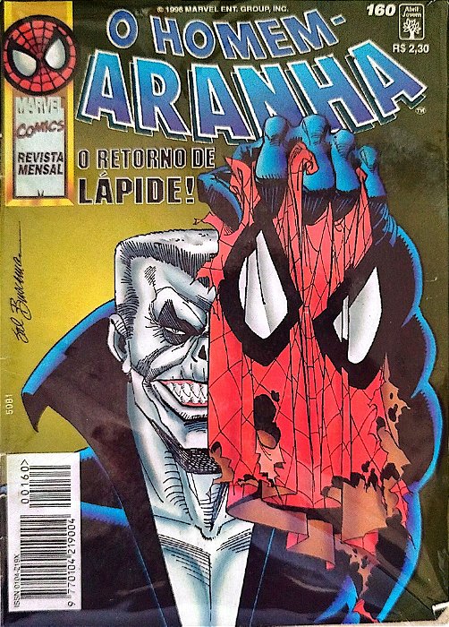 Gibi o Homem-aranha #160 - Formatinho Autor (1996) [usado]