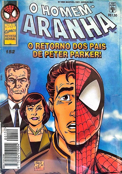 Gibi o Homem-aranha #152 - Formatinho Autor (1996) [usado]