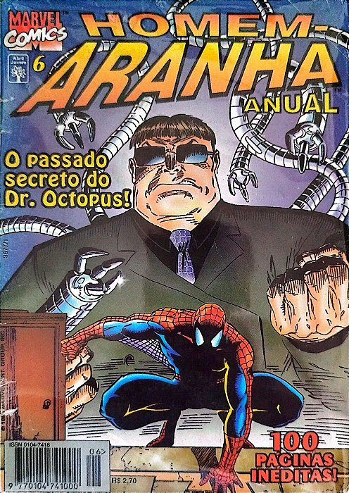 Gibi Homem-aranha Anual #6 - Formatinho Autor (1996) [usado]