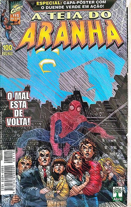 Gibi a Teia do Aranha #115 - Formatinho Autor (1999) [usado]