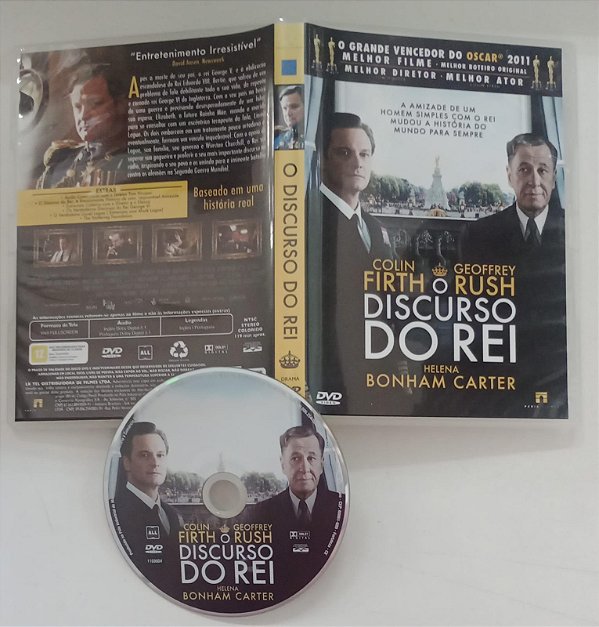 Dvd o Discurso do Rei Editora Tom Hooper [usado]