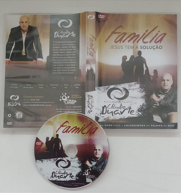 Dvd Pr. Cláudio Duarte - Família: Jesus Tem a Solução Editora [usado]