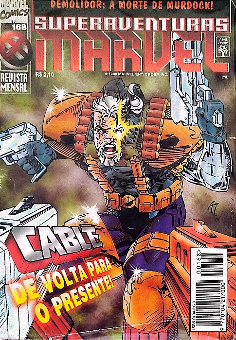 Livro Superaventuras Marvel #168 - Formatinho Autor (1996) [usado]