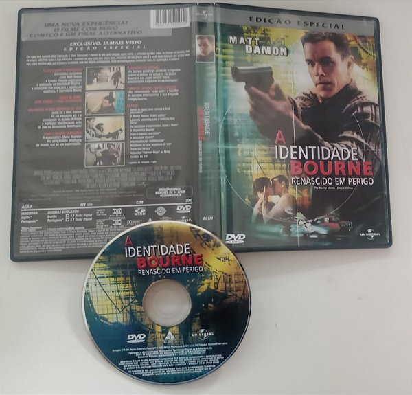 Dvd a Identidade Bourne - Renascido em Perigo Editora Doug Liman [usado]