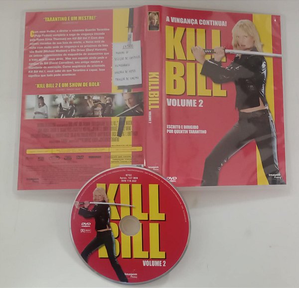 Dvd Kill Bill Volume 2 Editora Quentin Tarantino [usado]