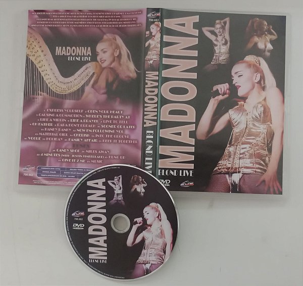 Dvd Madonna - Blond Live Editora [usado]