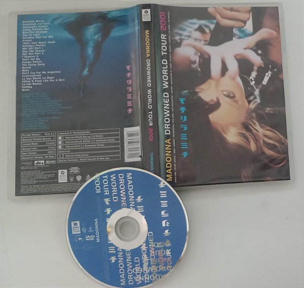 Dvd Madonna - Drowned Worlds Tour 2001 Editora Hamish Hamilton [usado]