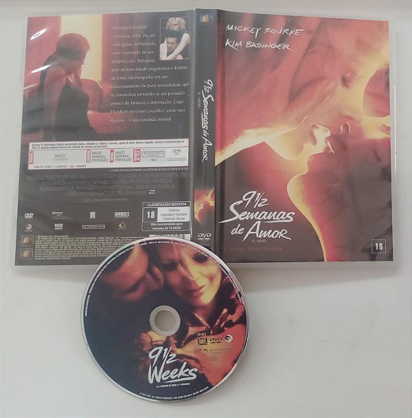 Dvd 9 e Meia Semanas de Amor Editora Adrian Lyne [usado]