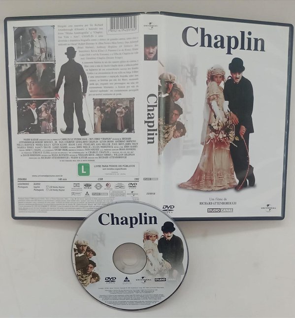 Dvd Chaplin (1992) Editora Richard Attenborough [usado]