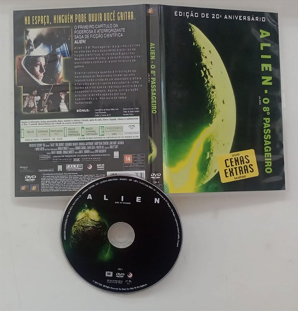 Dvd Alien - o 8° Passageiro (edição de 20° Aniversário) Editora Ridley Scott [usado]