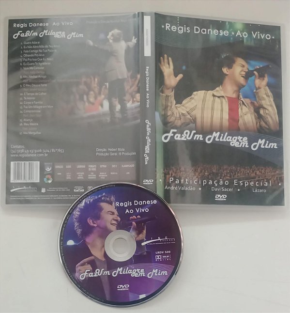 Dvd Regis Danese - Faz um Milagre em mim Editora Hebert Mota [usado]