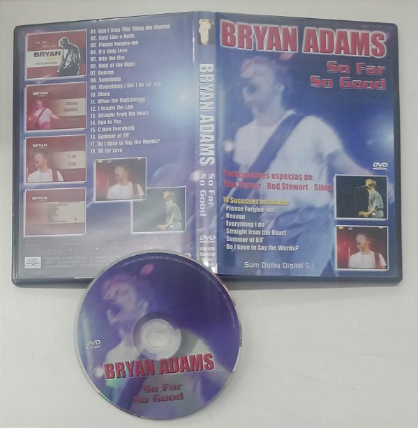 Dvd Bryan Adams - So Far So Good Editora [usado]