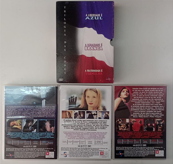 Dvd Trilogia das Cores (3 Discos) Editora Krzystof Kieslowski [usado]