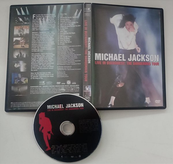 Dvd Michael Jackson - Live In Bucharest: The Dangerous Tour Editora Andy Morahan [usado]