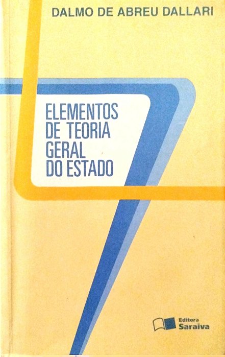 Livro Elementos de Teoria Geral do Estado Autor Dallari, Dalmo de Abreu (1998) [usado]