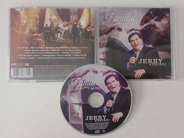 Cd Jerry Adriani - Família ao Vivo Interprete Jerry Adriani (2013) [seminovo]