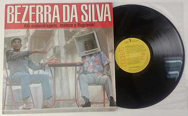 Disco de Vinil Bezerra da Silva - Alô Malandragem, Maloca o Flagrante ! (lp 1986) Interprete Bezerra da Silva (1986) [usado]