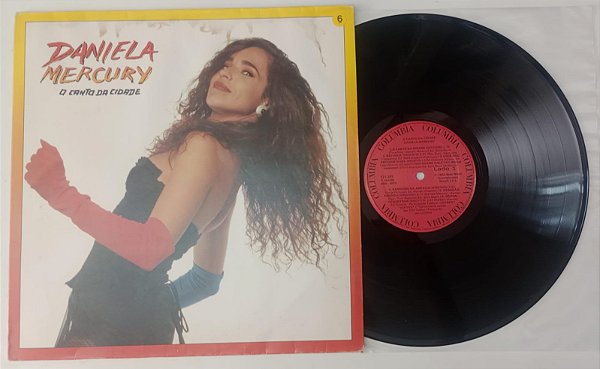 Disco de Vinil Daniela Mercury - o Canto da Cidade (lp 1992) Interprete Daniela Mercury (1992) [usado]