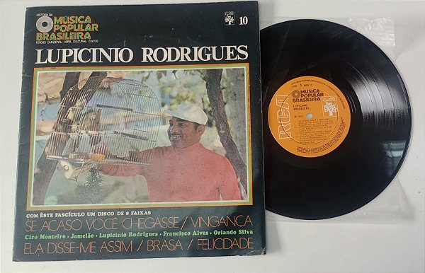 Disco de Vinil Lupicinio Rodrigues - Coleção História da Música Popular Brasileira 10 (lp 10 Pol. / 1970) Interprete Lupicinio Rodrigues (1970) [usado]
