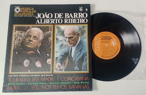 Disco de Vinil João de Barro e Alberto Ribeiro - Coleção História da Música Popular Brasileira 9 (lp 10 Pol. / 1970) Interprete João de Barro e Alberto Ribeiro (1970) [usado]