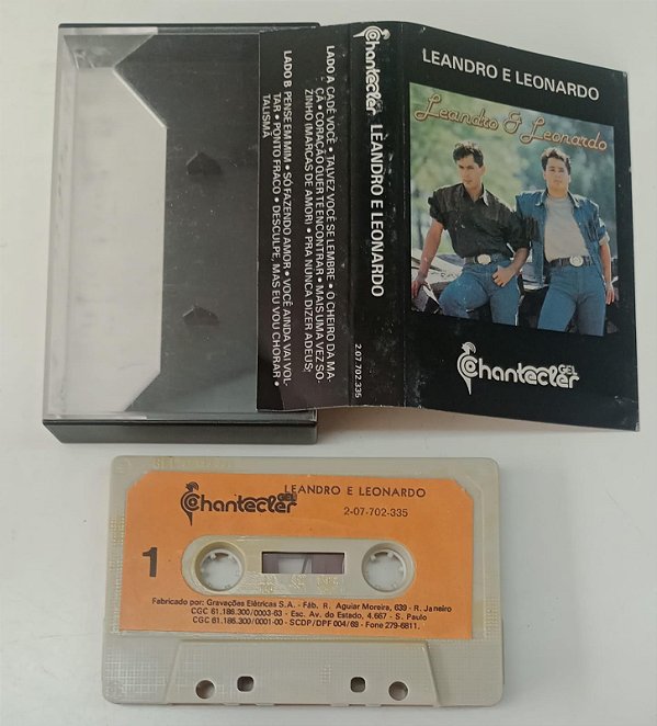 Vhs Fita Cassete (k7) - Leandro e Leonardo (1990) Editor [usado]