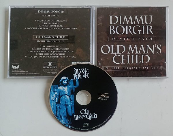 Cd Dimmu Borgir - Devil''s Path / Oldman''s Child - In The Shades Of Life Interprete Dimmu Borgir e Oldman''s Child [usado]