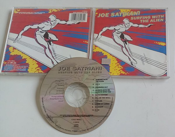 Cd Joe Satriani - Surfing With The Alien Interprete Joe Satriani (1997) [usado]
