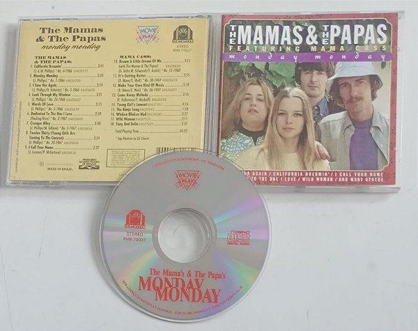 Cd The Mamas & The Papas - Monday, Monday Interprete The Mamas & The Papas e Mama Cass (1993) [usado]