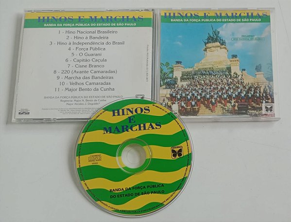 Cd Hinos e Marchas Interprete Banda da Força Pública do Estado de São Paulo [usado]