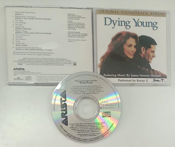 Cd Dying Young - Original Soundtrack Album [trilha Sonora do Filme] Interprete Kenny G e Jamesnewton Howard (1991) [usado]