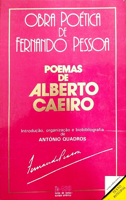 Livro Poemas de Alberto Caieiro Autor Pessoa, Fernando [usado]