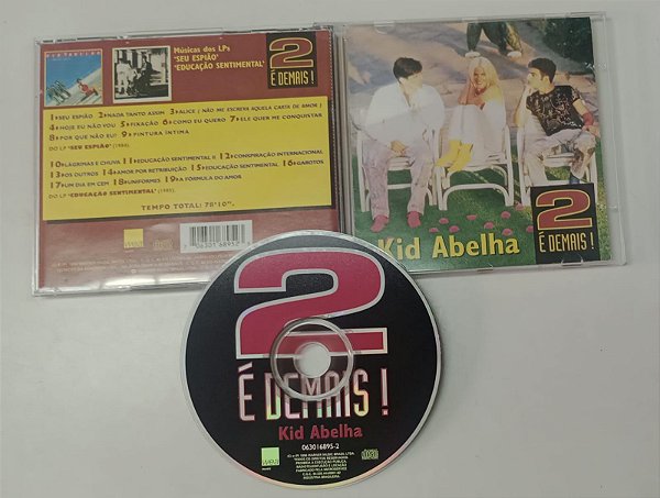 Cd Kid Abelha - 2 é Demais ! Interprete Kid Abelha (1996) [usado]