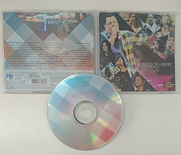 Cd Anderson Freire e Amigos Interprete Anderson Freire com Vários Artistas [usado]