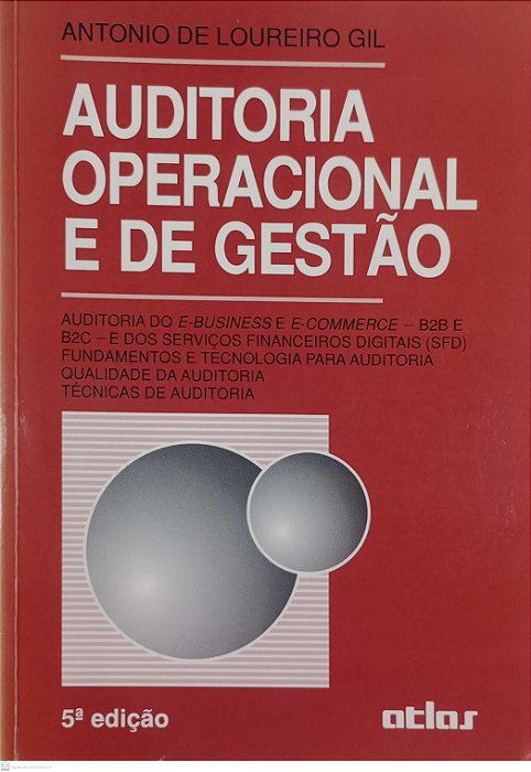 Livro Auditoria Operacional e de Gestão Autor Gil, Antonio de Loureiro (2000) [usado]