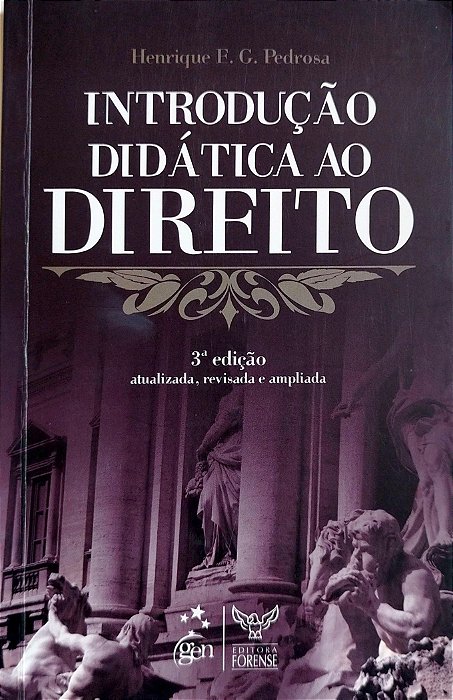 Livro Introdução Didática ao Direito Autor Pedrosa, Henrique E. G. (2010) [seminovo]
