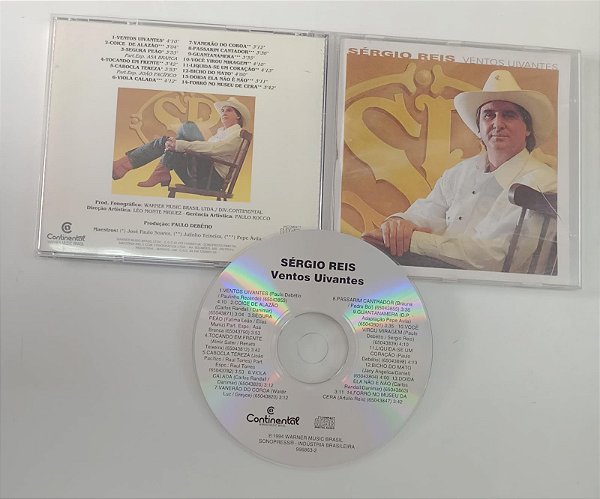 Cd Sérgio Reis - Ventos Uivantes Interprete Sérgio Reis (1994) [usado]