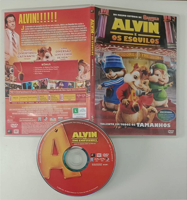 Dvd Alvin e os Esquilos Editora Tim Hill [usado]