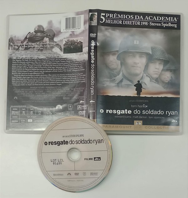 Dvd o Resgaste do Soldado Ryan Editora Steve Spielberg [usado]