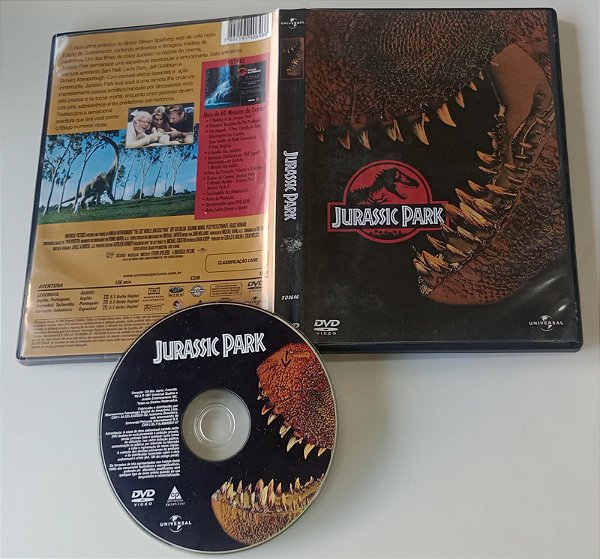 Dvd Jurassic Park (1993) Editora Steven Spielberg [usado]