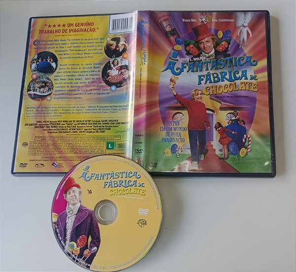 Dvd a Fantástica Fábrica de Chocolate (1971) Editora Mel Stuart [usado]